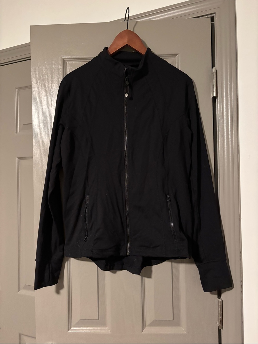 90 Degree By Reflex Black Lightweight Zip Jacket